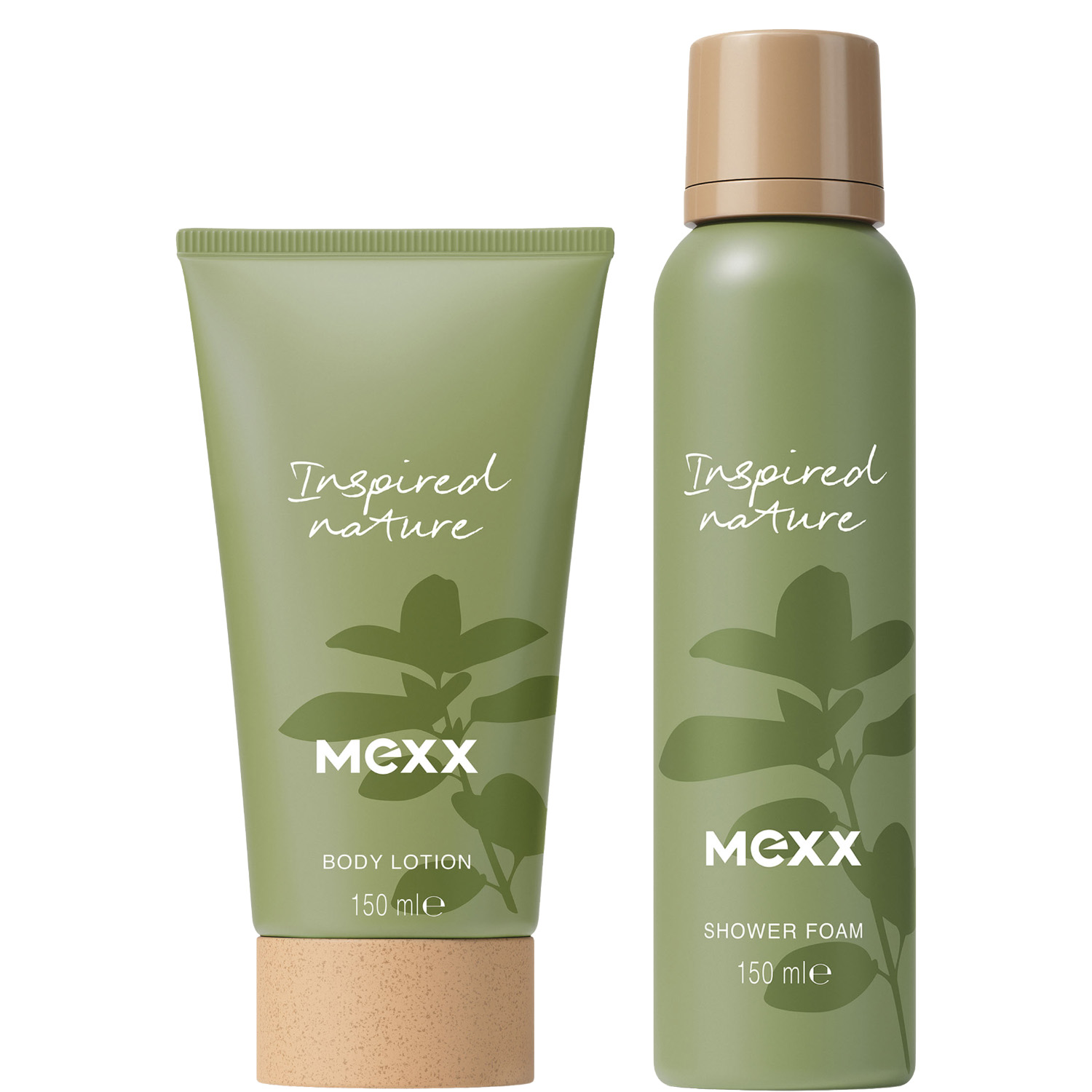 Mexx Inspired Nature for Her Set Body Lotion 150ml & Shower Foam 150ml
