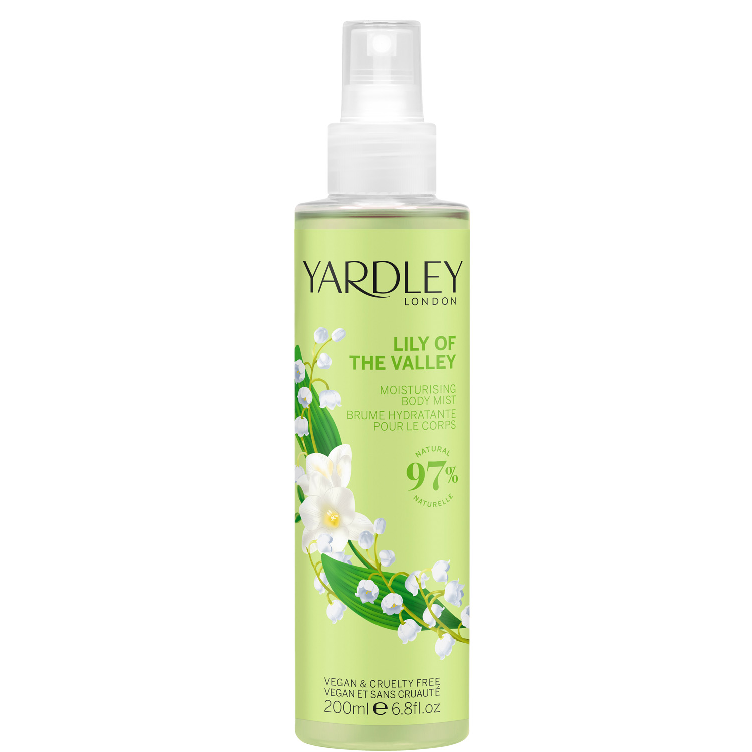 Yardley English Lily of the Valley Moisturising Body Mist 200ml