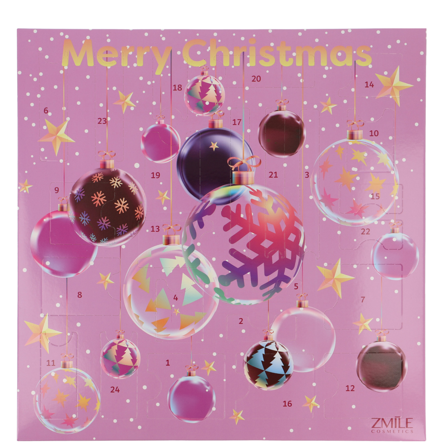 ZMILE Cosmetics Adventskalender "3D Christmas Balls" gefüllt mit verschiedener Kosmetika & Accessoires