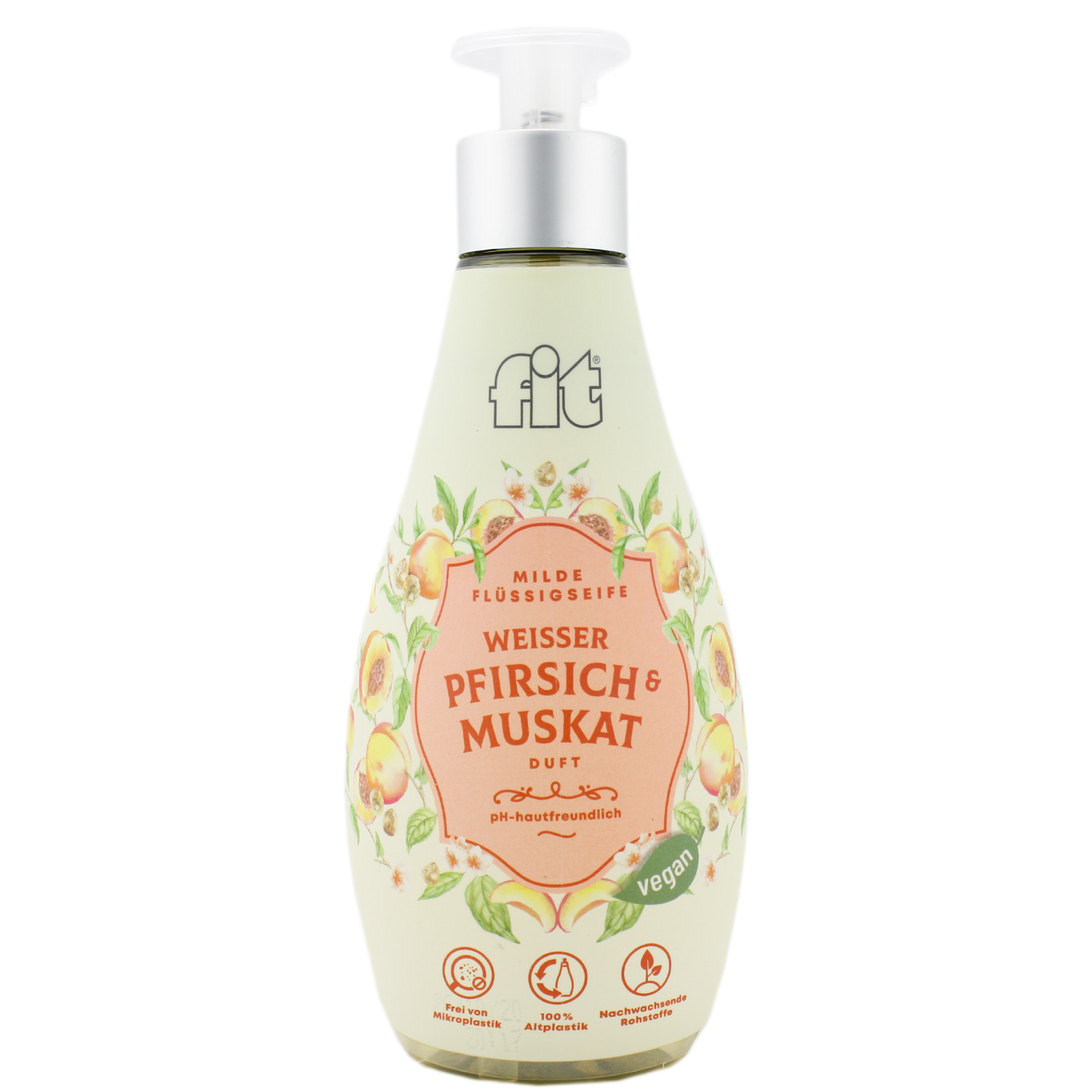 Fit Weisser Pfirsich & Muskat Milde Flüssigseife 400ml