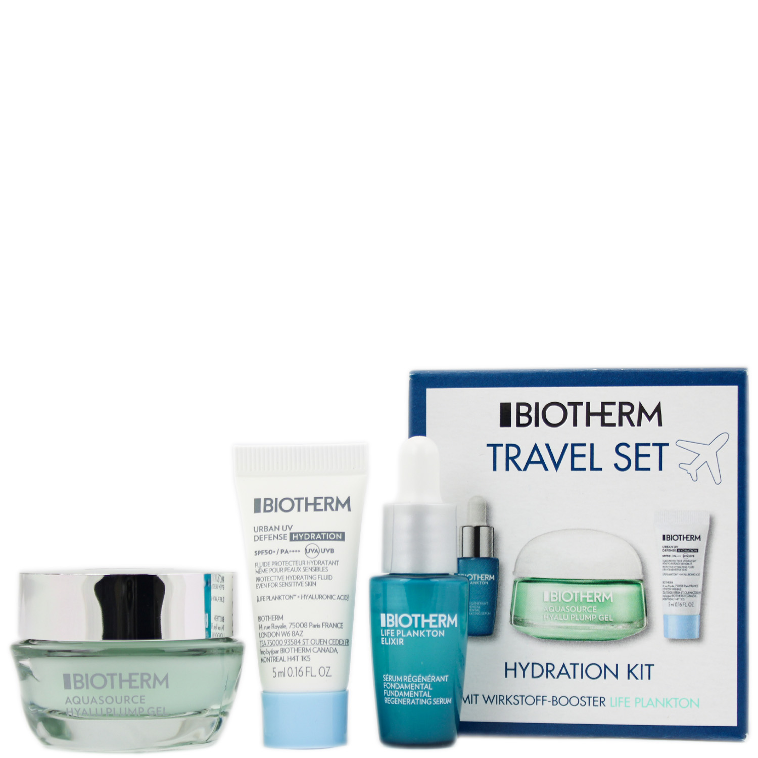 Biotherm Aquasource Hydration Kit Travel Set 3-teilig
