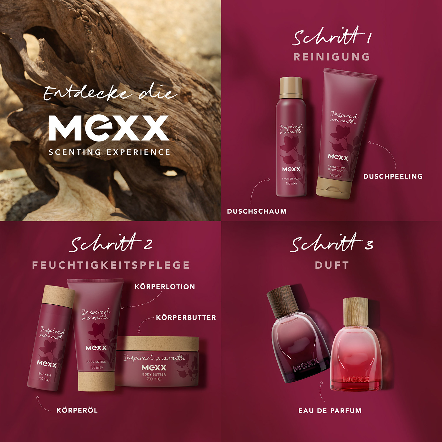 Mexx Inspired Warmth Body Oil 100ml