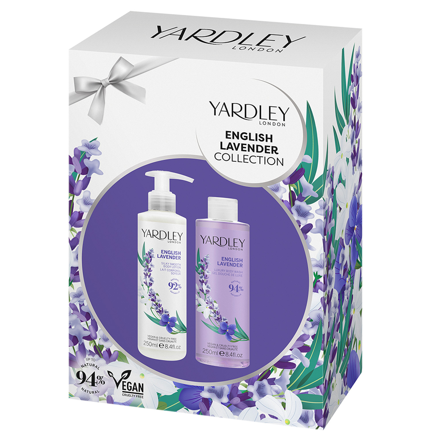 Yardley English Lavender Set Shower Gel 250ml & Body Lotion 250ml