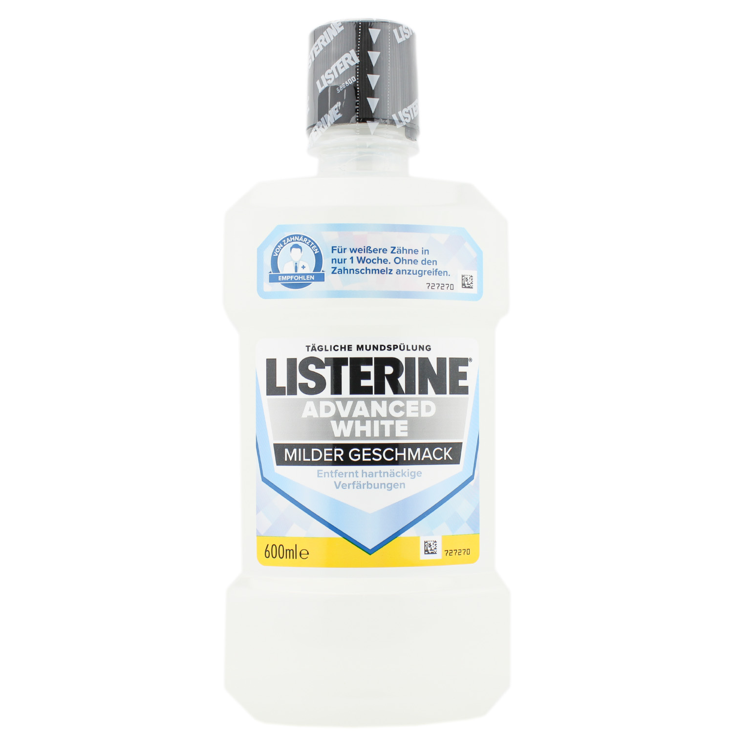 Listerine Advanced White Mundspülung Milder Geschmack 600ml