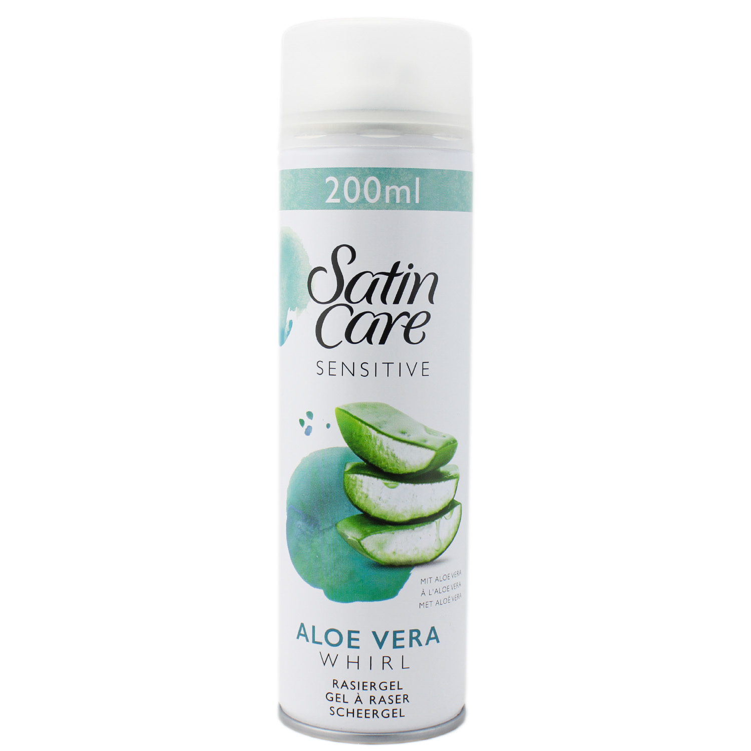 Gillette Satin Care Sensitive Aloe Vera Whirl Rasiergel 200ml