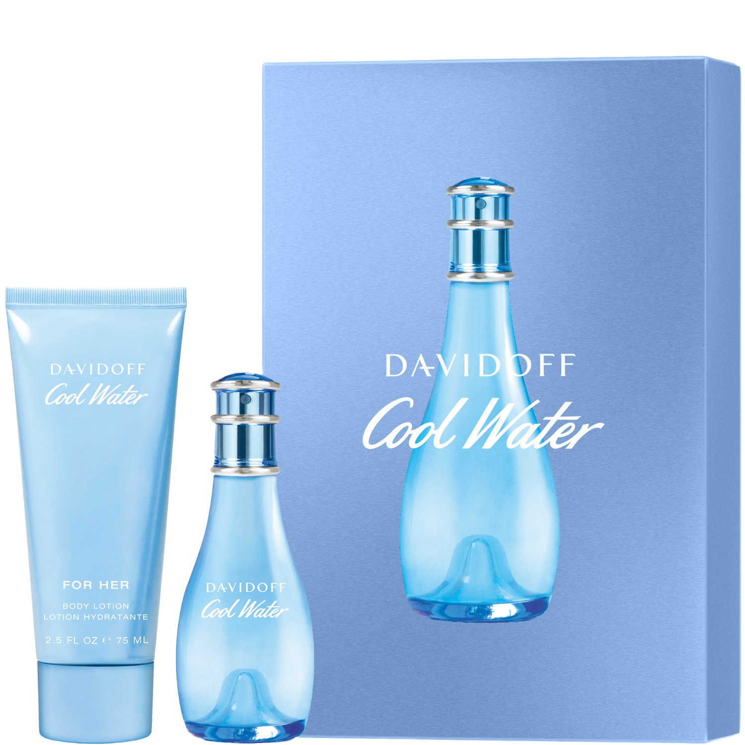 Davidoff Cool Water Woman Set Eau de Toilette 30ml & Body Lotion 75ml