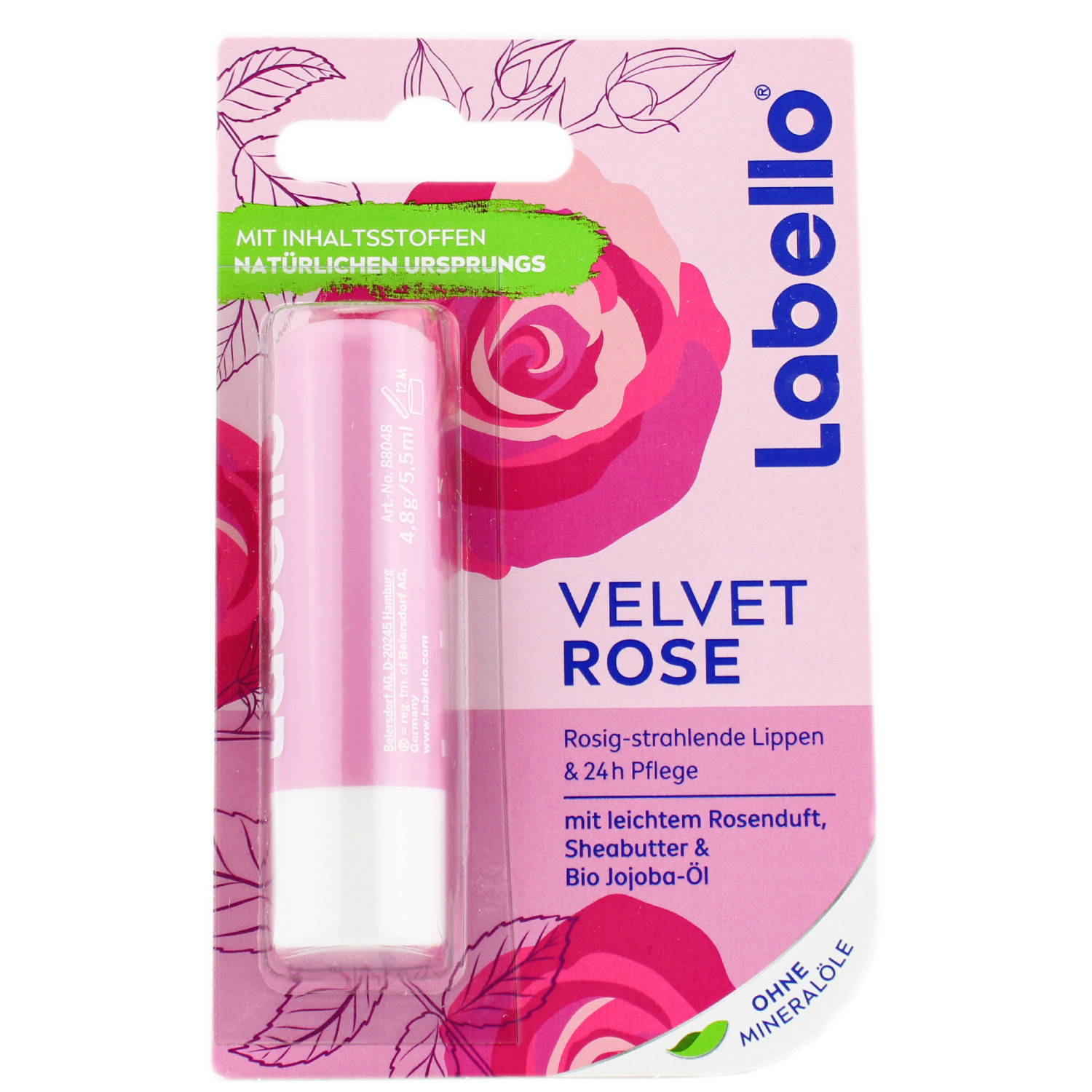 Labello Velvet Rose Lippenpflegestift 4,8g