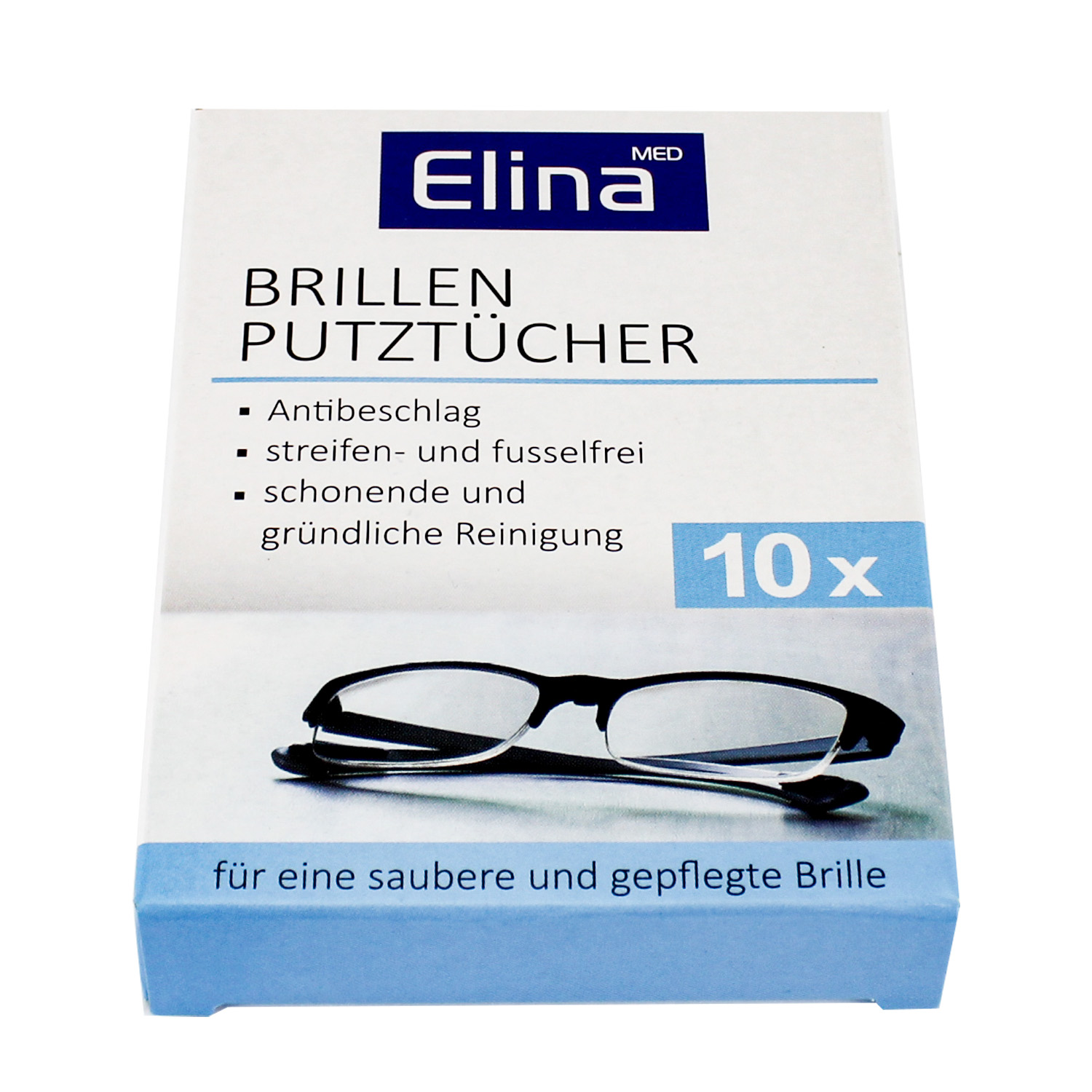 Elina med Brillenputztücher 10er-Pack