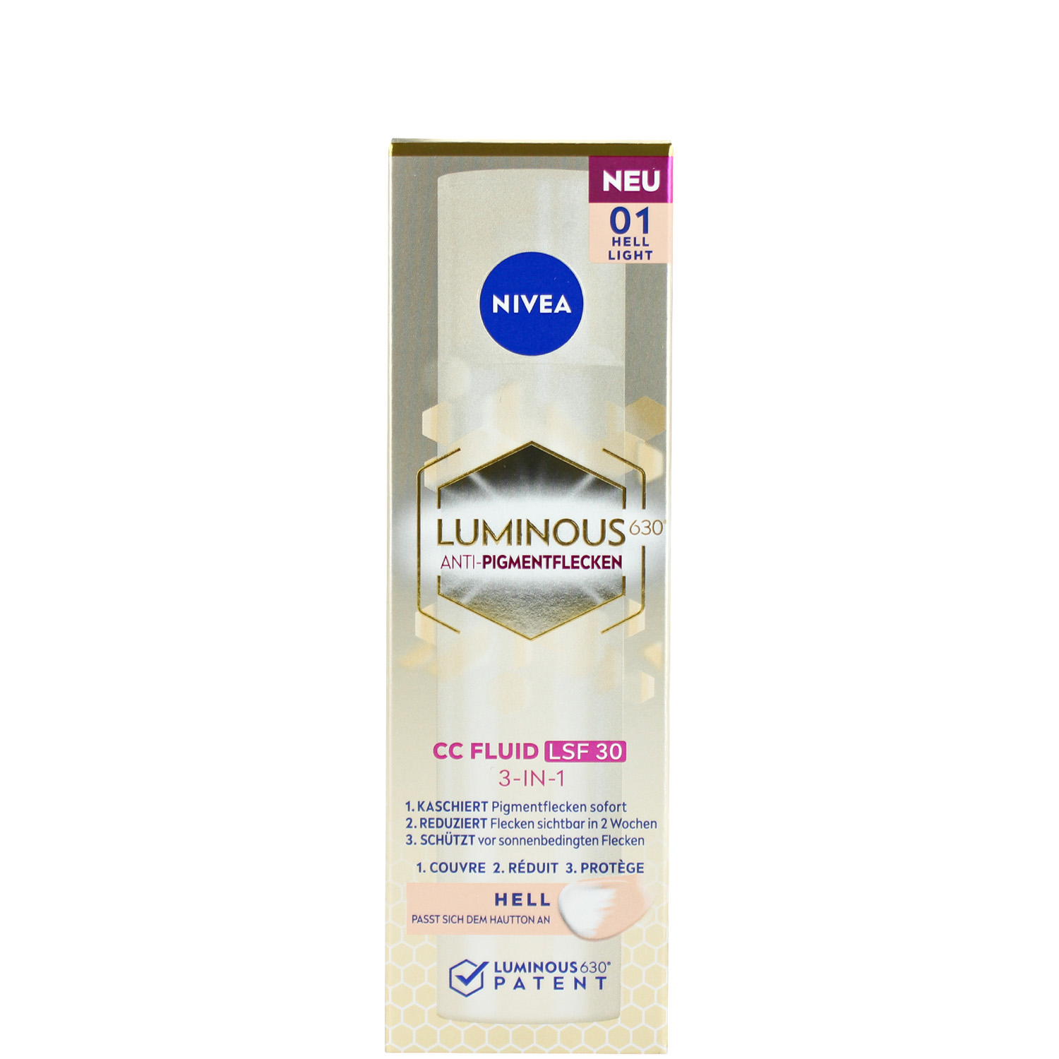 Nivea Luminous 630° Anti-Pigmentflecken 3-in-1 CC Fluid Hell 40ml