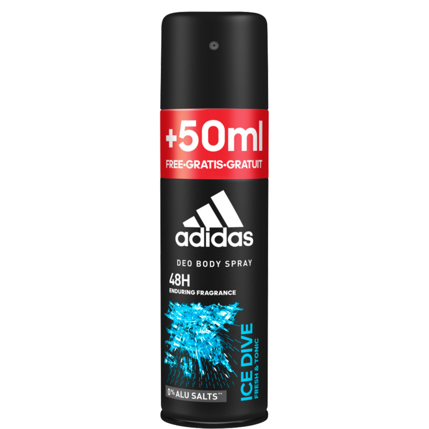 Adidas Ice Dive Deodorant Body Spray 150ml + 50ml GRATIS
