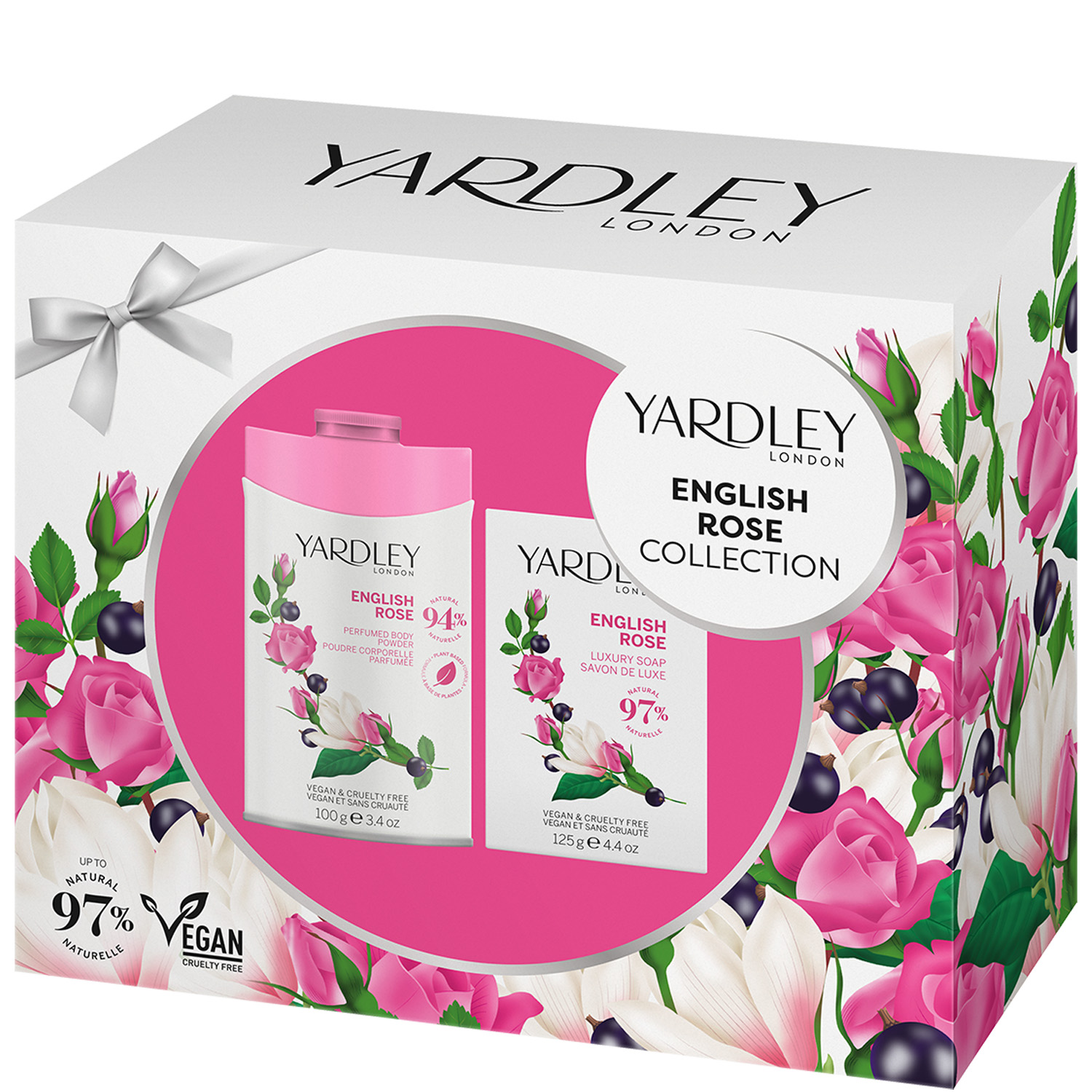 Yardley English Rose Set Puder 100g & Seife 125g