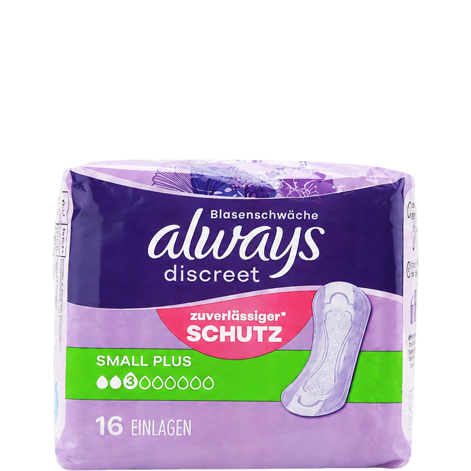 Always Discreet Einlagen bei Blasenschwäche Small Plus 16er-Pack