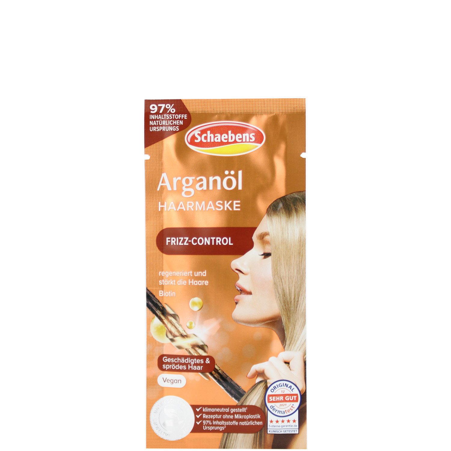 Schaebens Arganöl Haarmaske mit Frizz Control 20ml