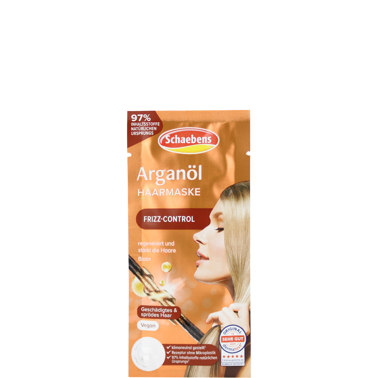Schaebens Arganöl Haarmaske mit Frizz Control 20ml