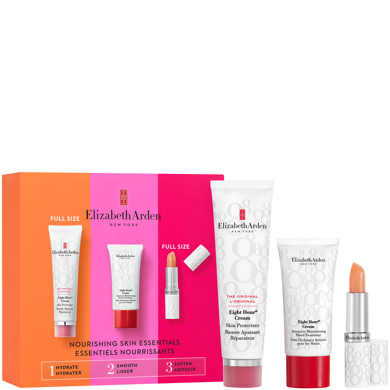 Elizabeth Arden Eight Hour Nourishing Skin Essentials Pflegeset 3-teilig Elizabeth Arden Eight Hour Nourishing Skin Essentials Pflegeset 3-teilig