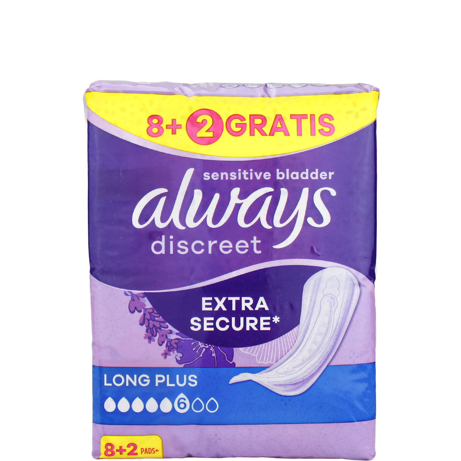 Always Discreet Einlagen bei Blasenschwäche Long Plus 8er-Pack + 2 Einlagen GRATIS