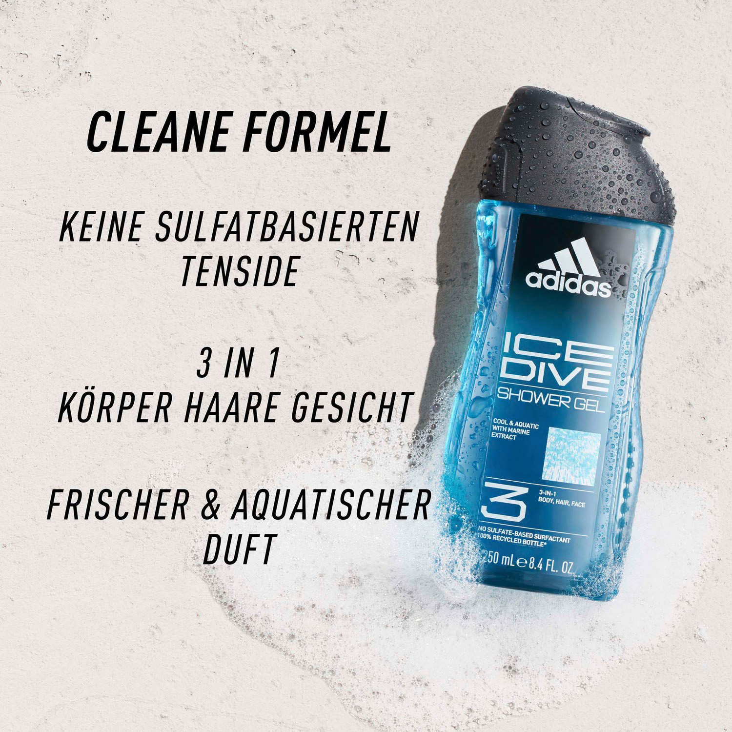 Adidas Ice Dive 3in1 Shower Gel 250ml