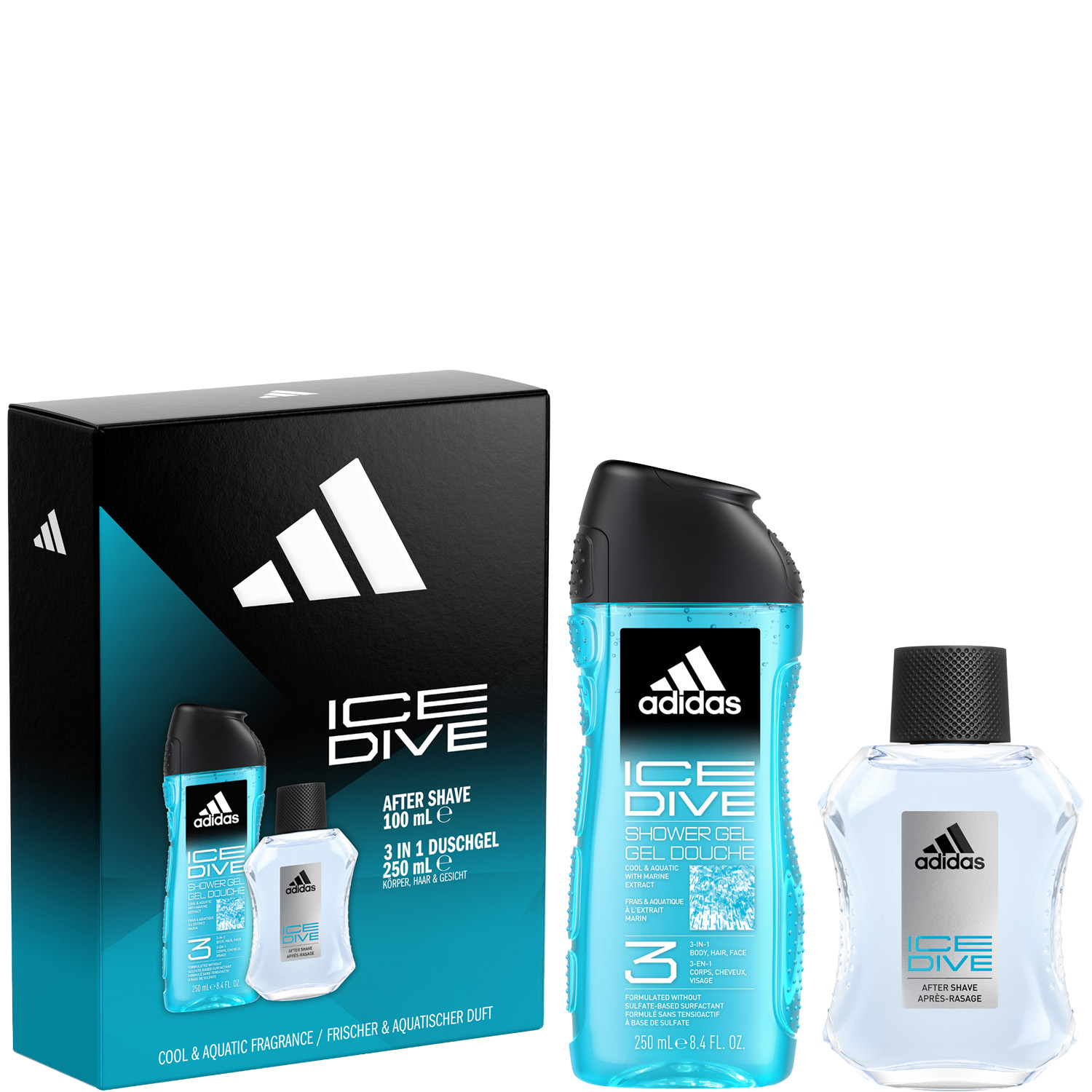 Adidas Ice Dive Set After Shave 100ml & Shower Gel 250ml
