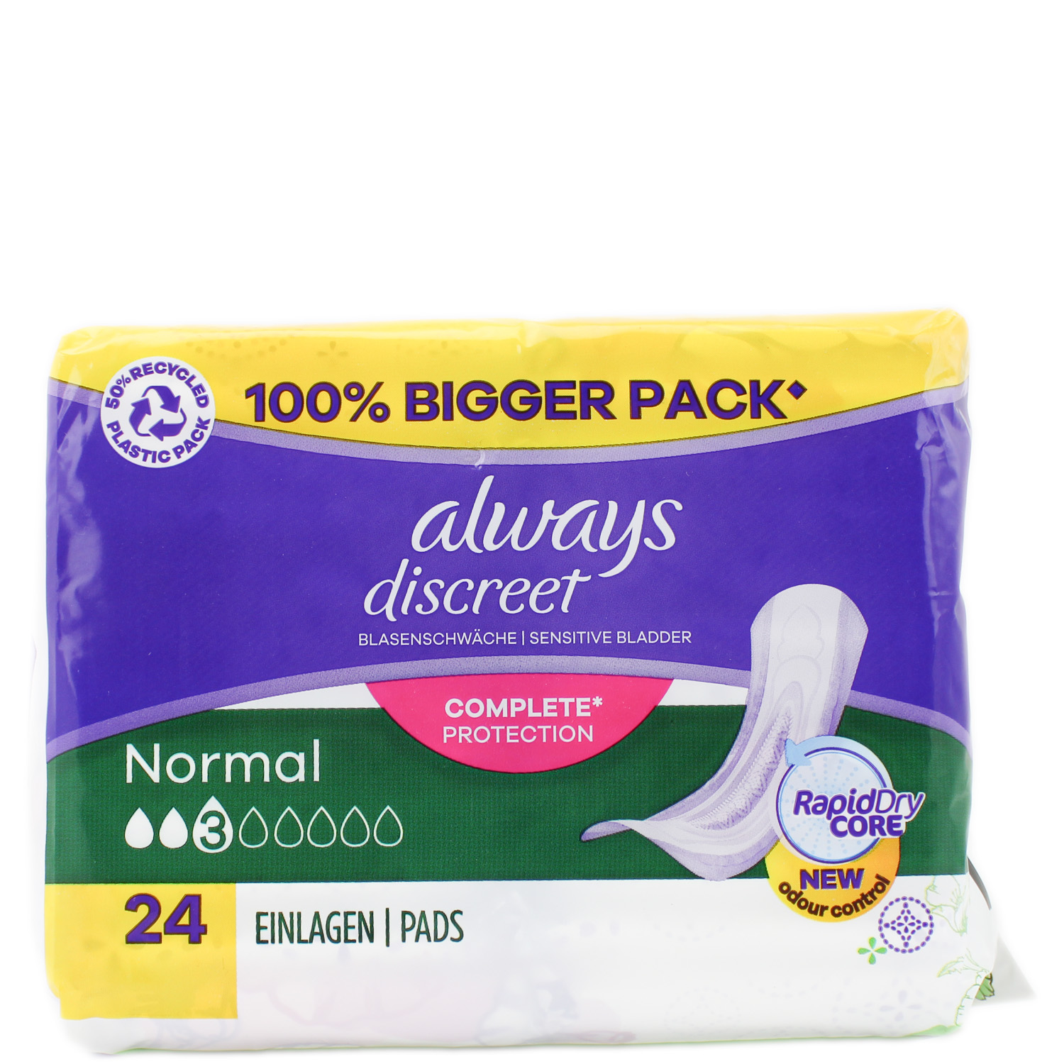 Always Discreet Einlagen bei Blasenschwäche Normal 24er-Big Pack
