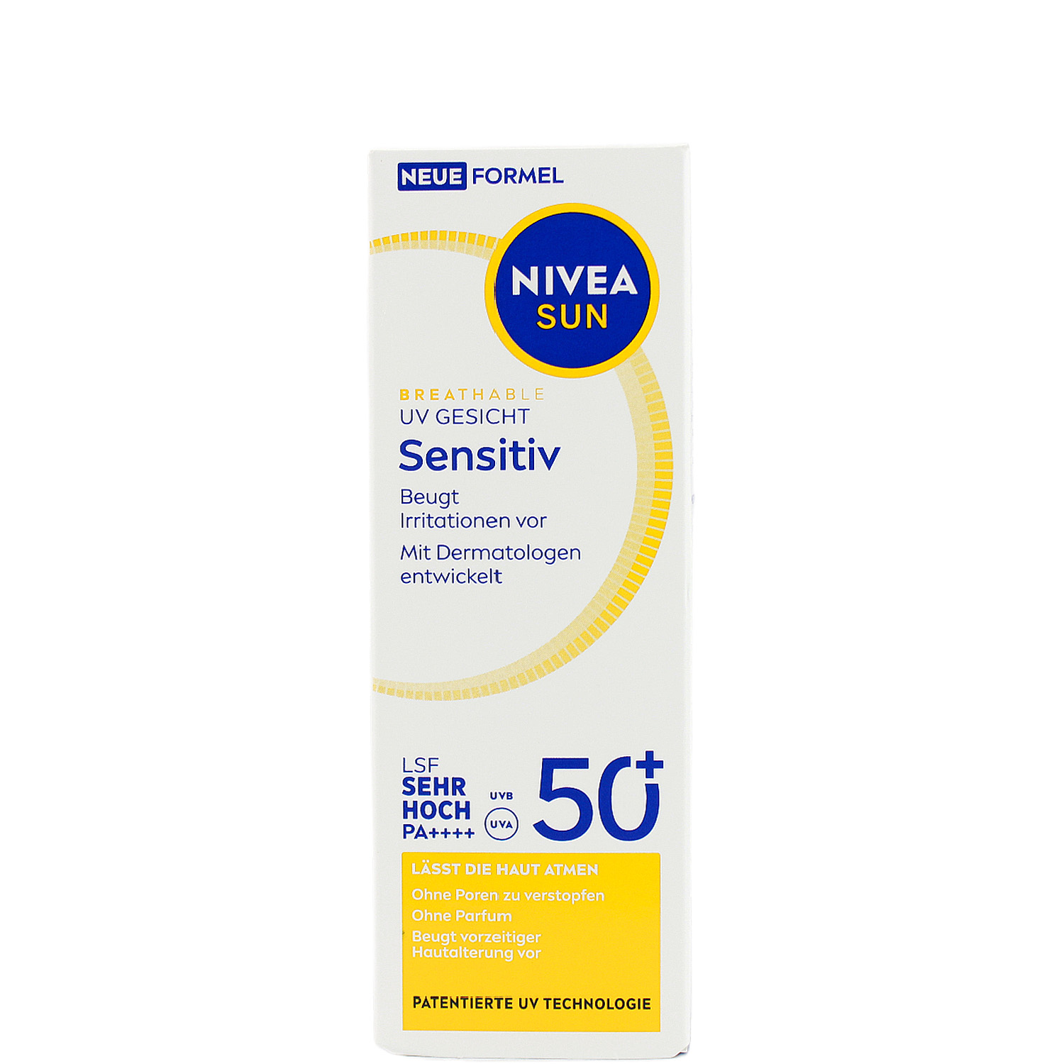 Nivea Sun Breathable UV Gesicht Sensitiv Sonnenschutz mit LSF50+ 40ml