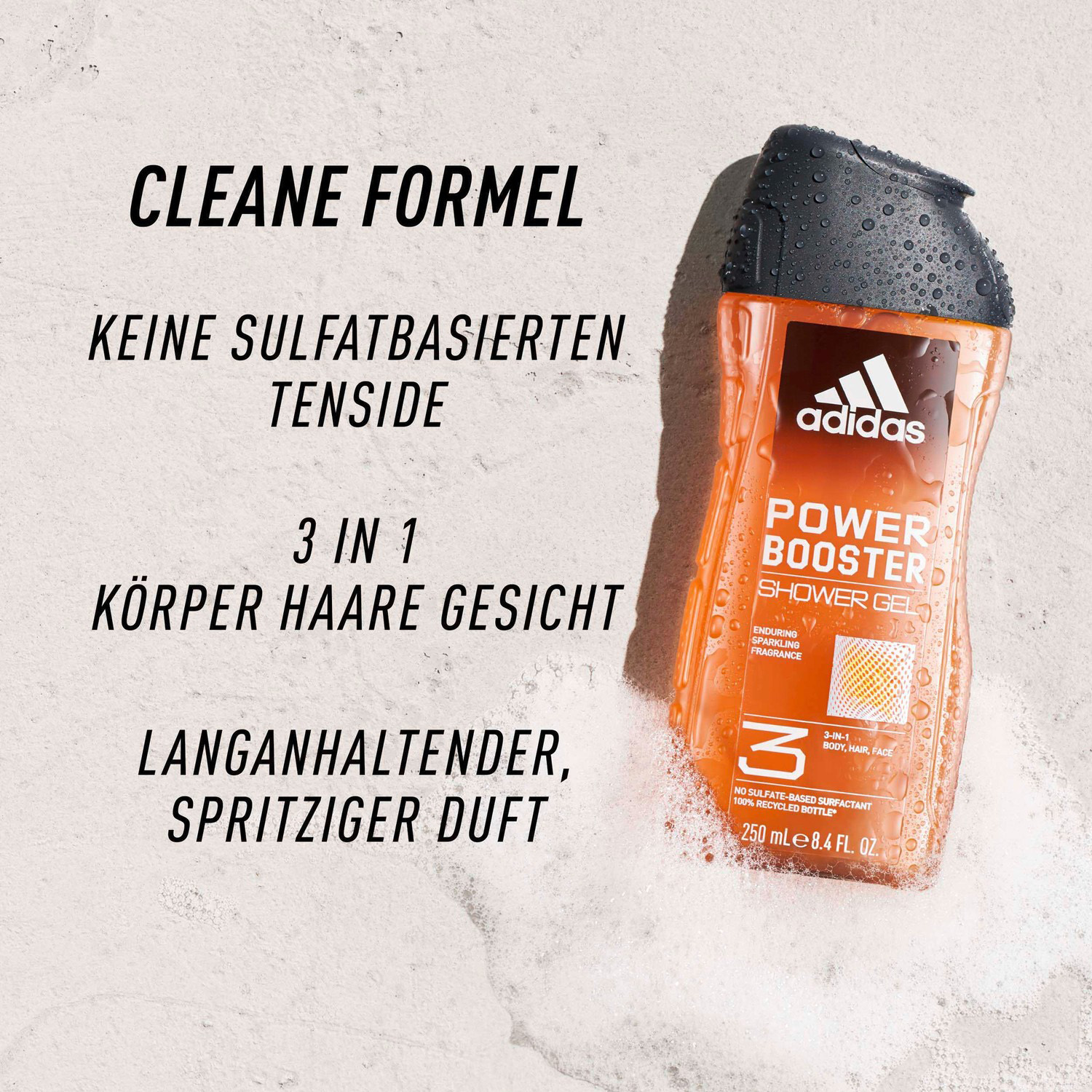 Adidas Power Booster 3in1 Shower Gel 250ml