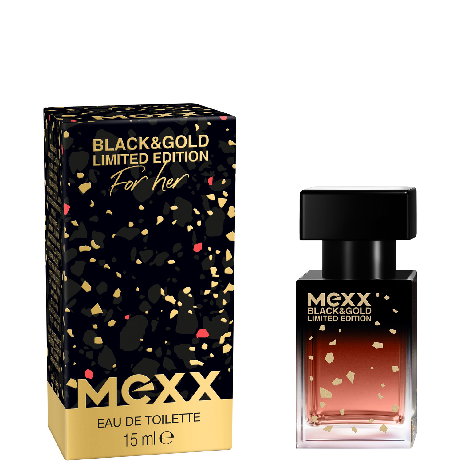 Mexx Black & Gold for Her Limited Edition Eau de Toilette 15ml