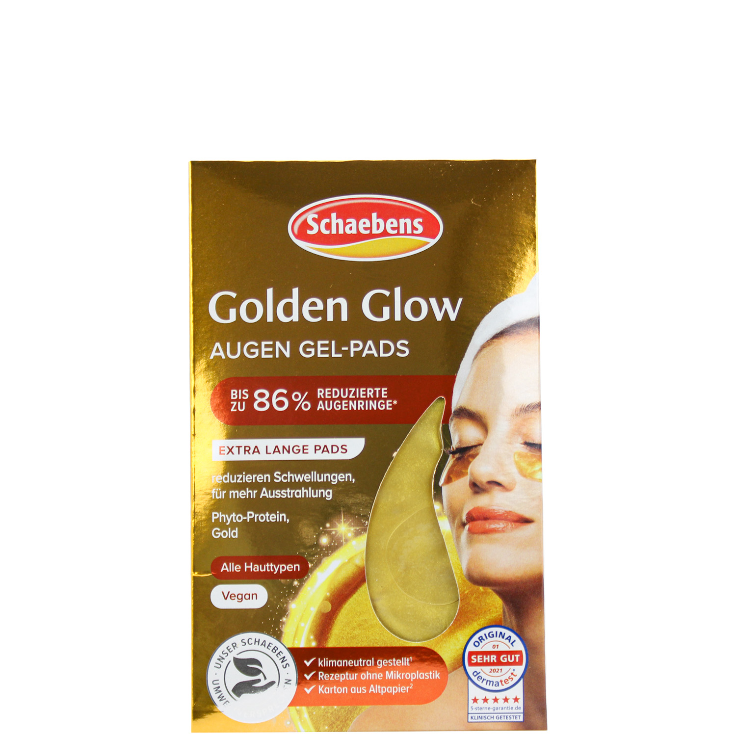 Schaebens Golden Glow Augen Gel-Pads 1 Paar