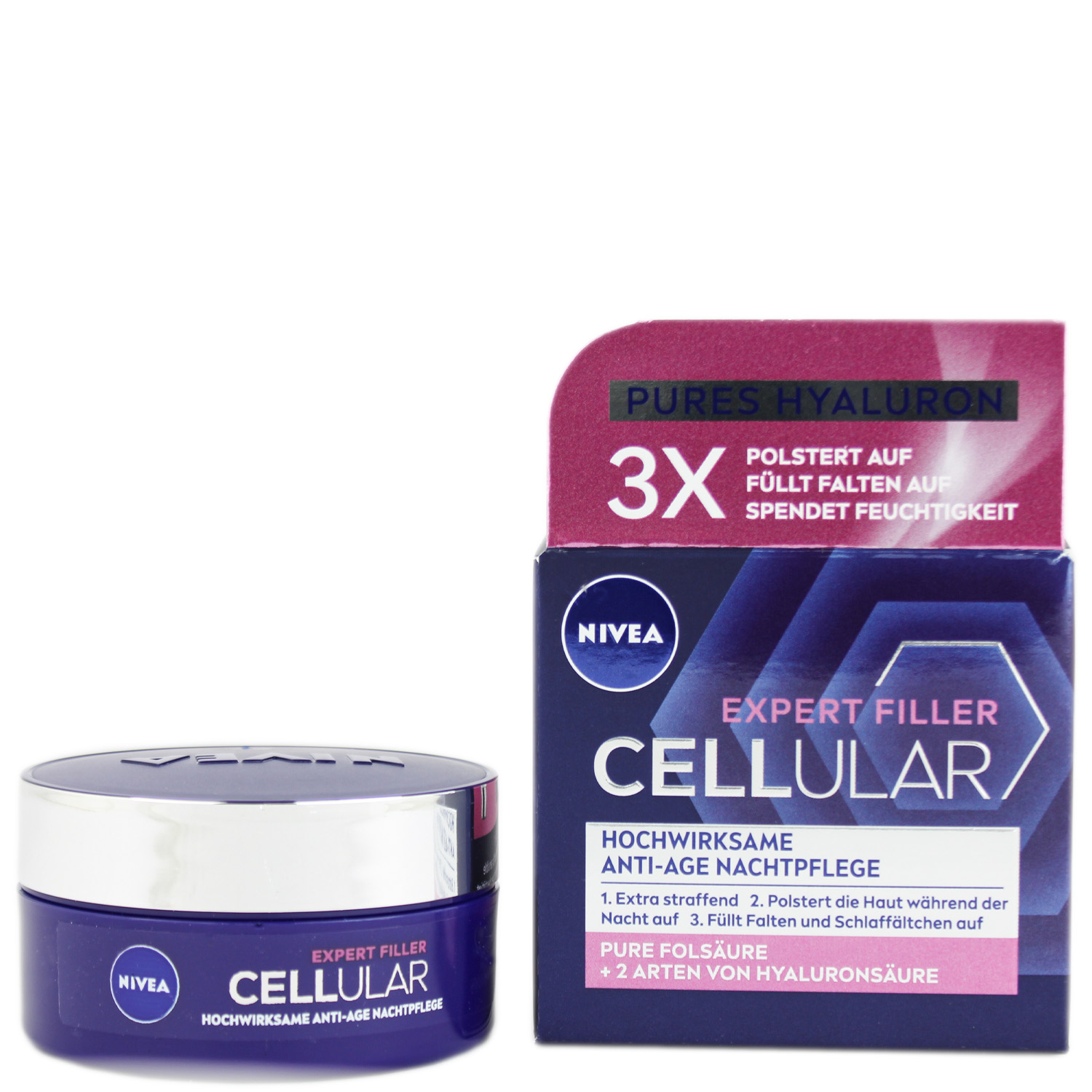 Nivea Cellular Expert Filler Hochwirksame Anti-Age Nachtpflege 50ml
