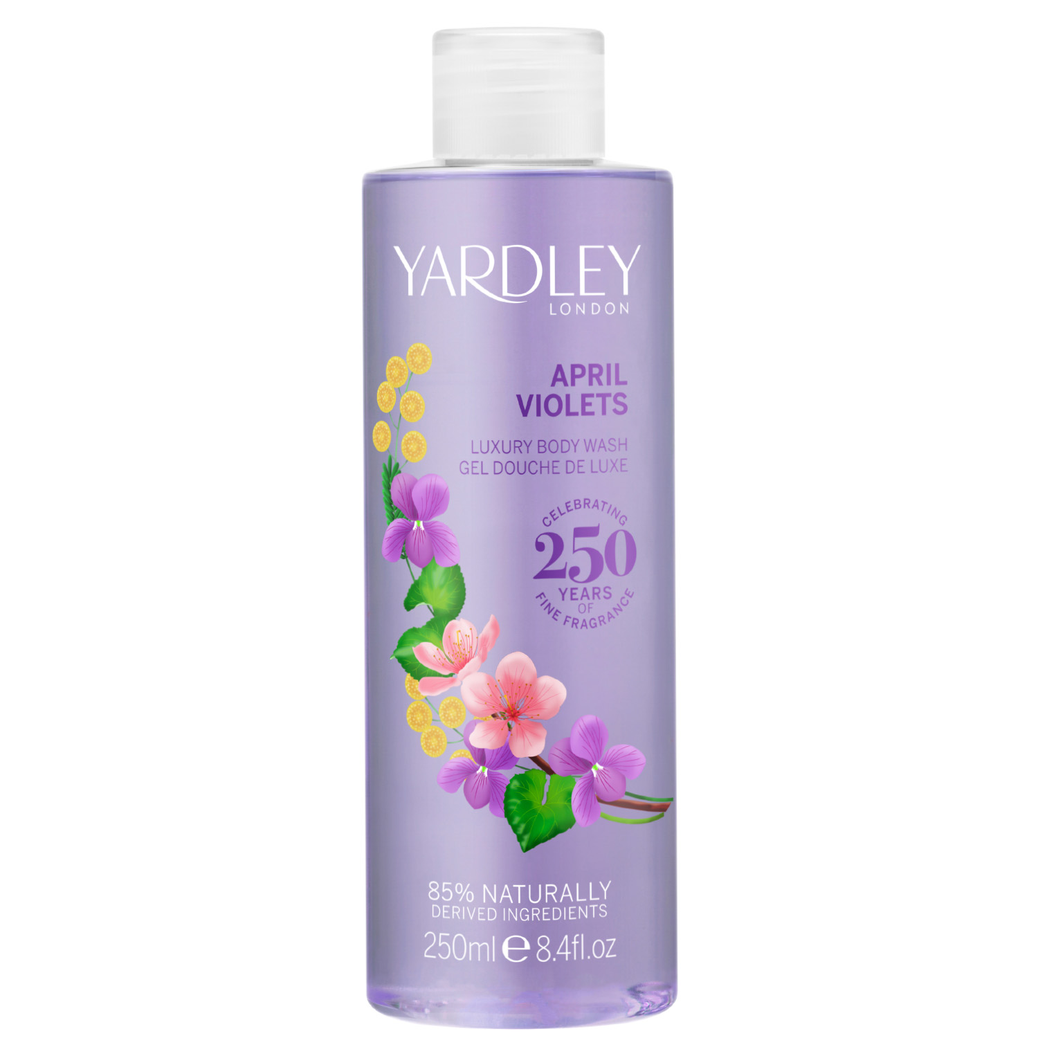 Yardley April Violets Shower Gel 250ml