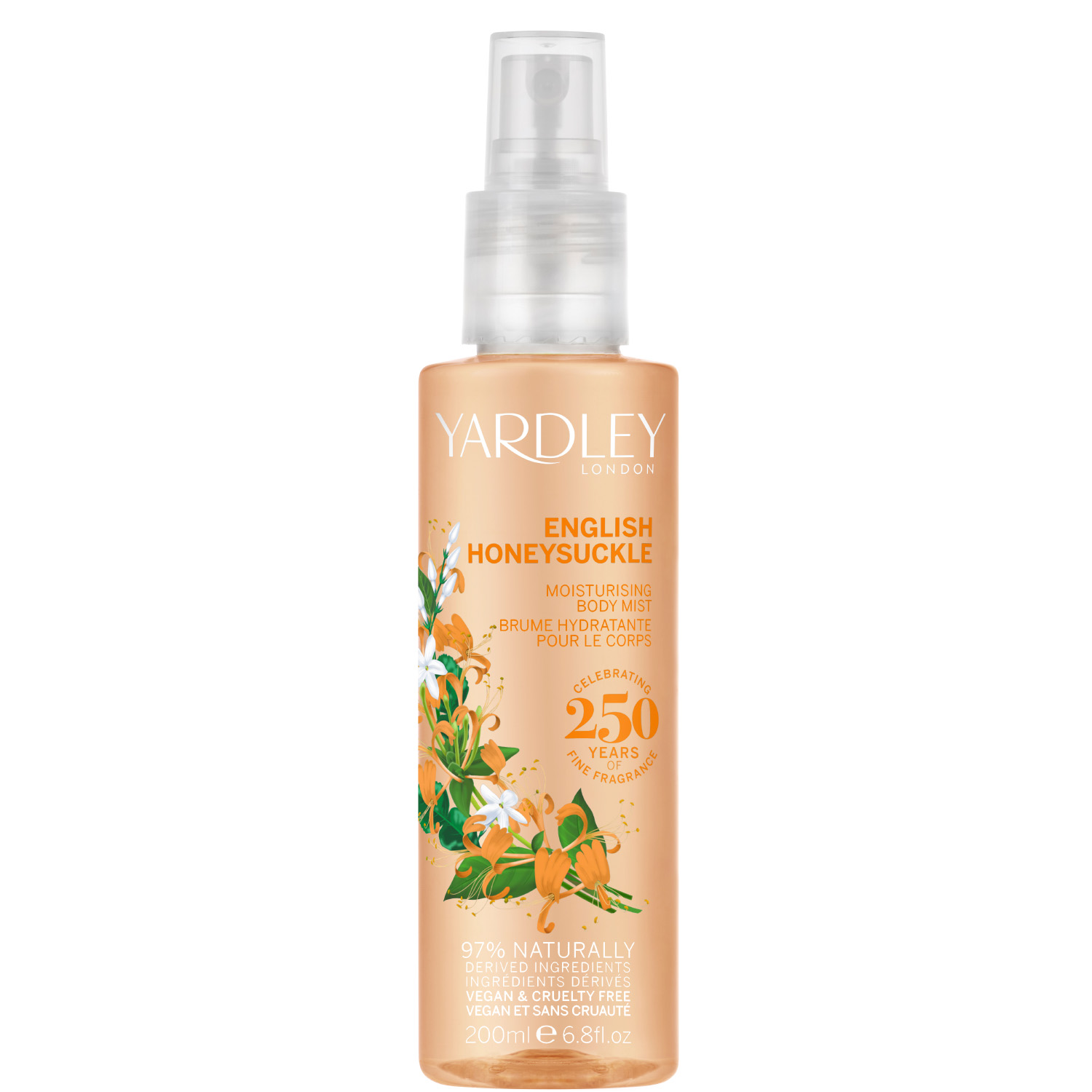 Yardley English Honeysuckle Moisturising Body Mist 200ml