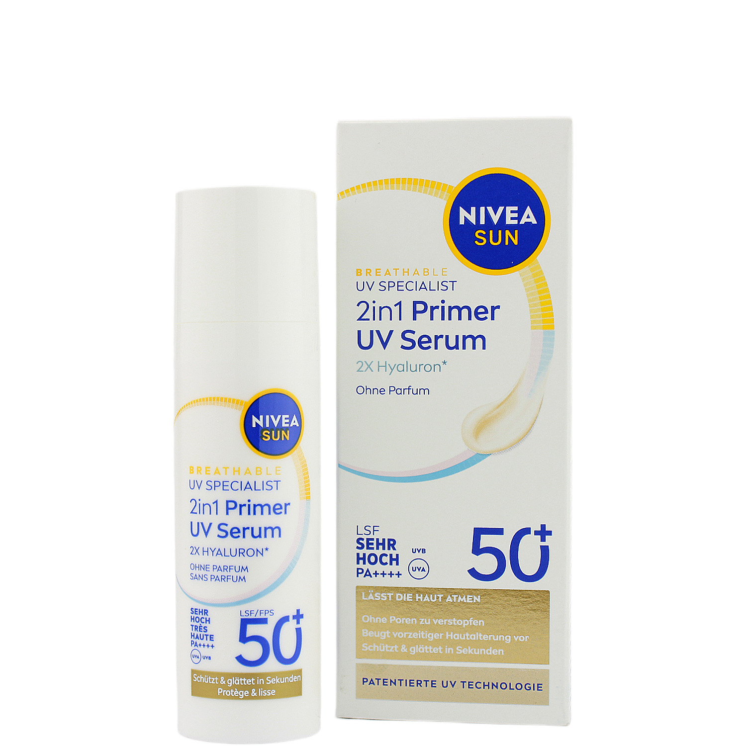 Nivea Sun Breathable 2in1 Primer UV Serum mit LSF50+ 30ml