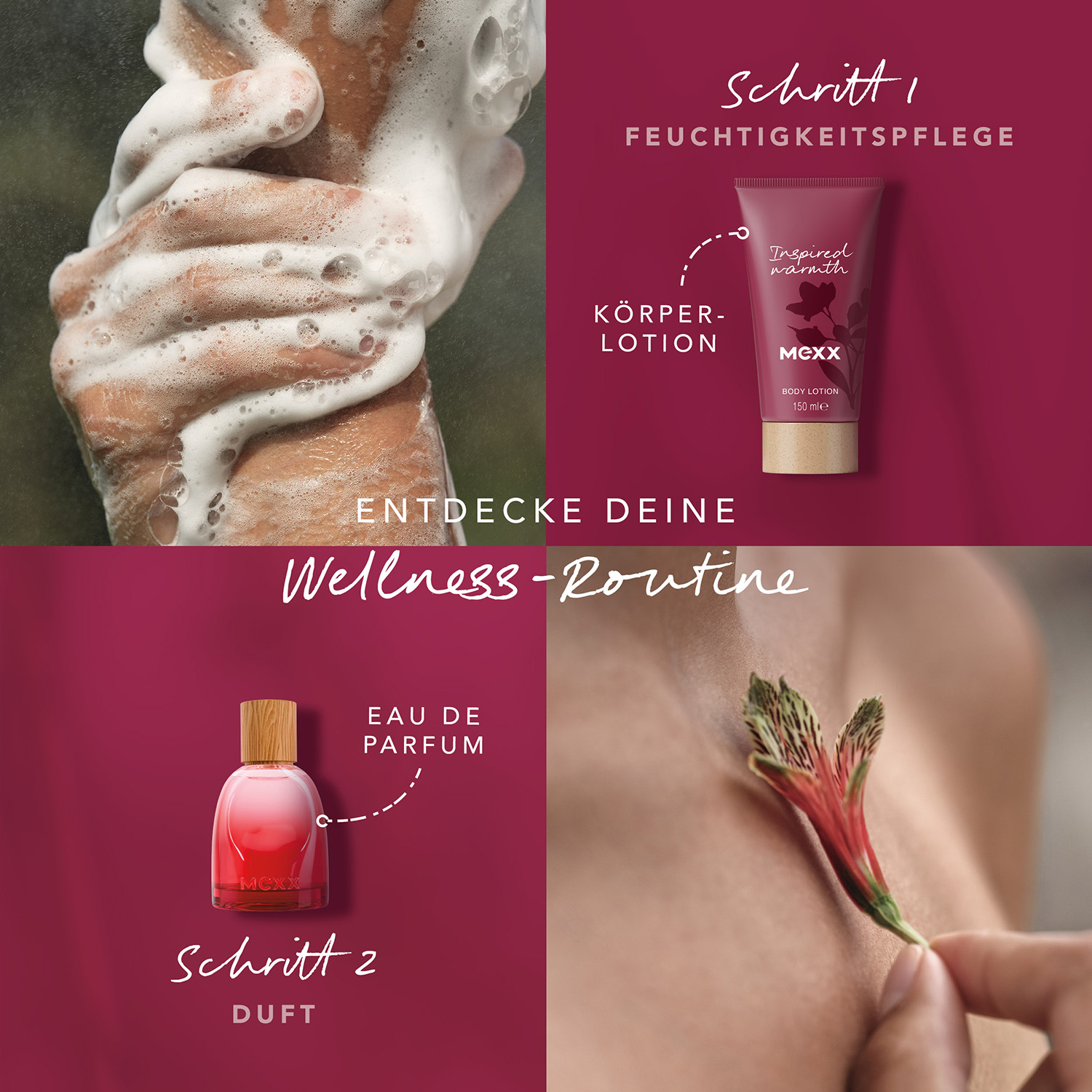 Mexx Inspired Warmth for Her Set Eau de Parfum 30ml & Body Lotion 150ml