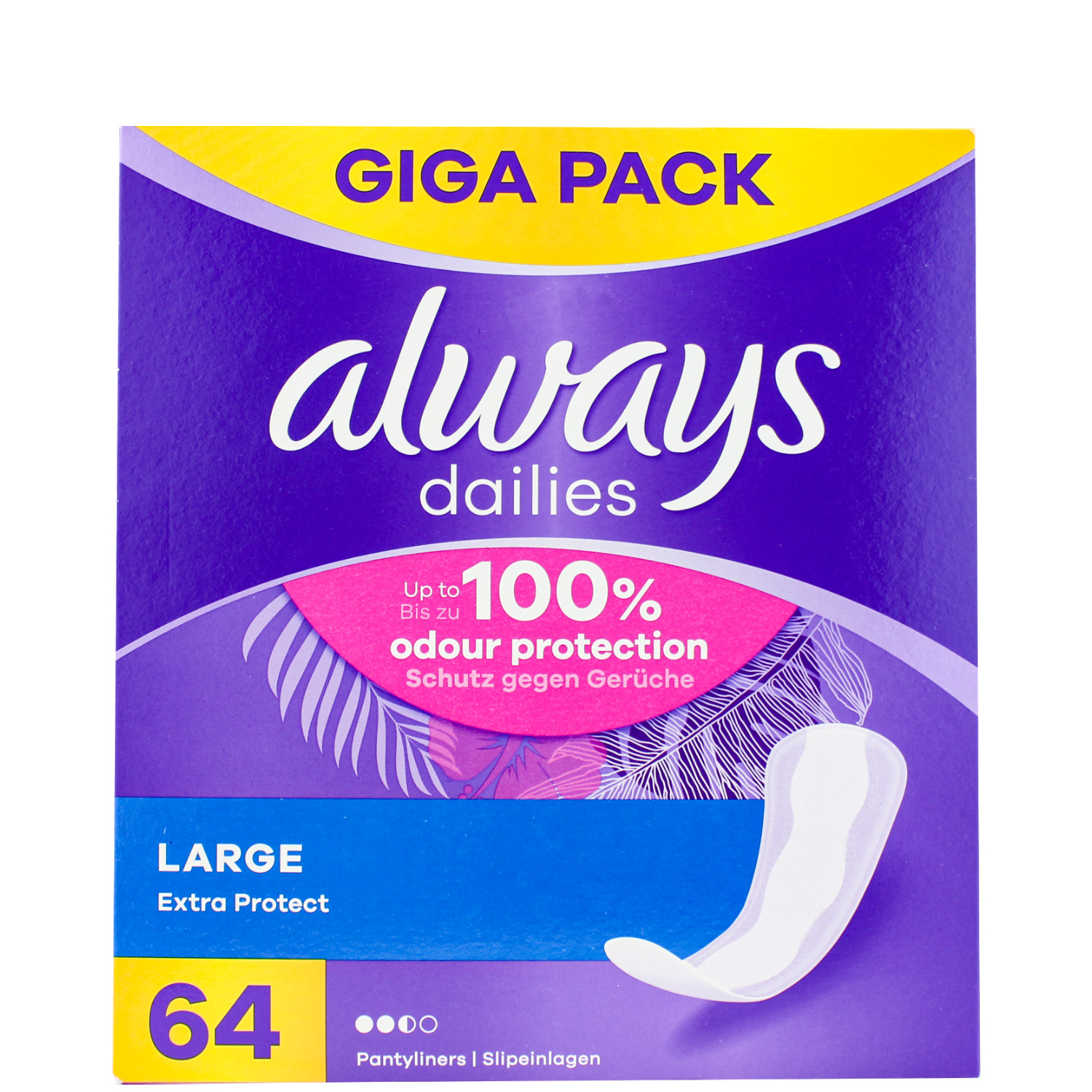 Always Dailies Extra Protect Slipeinlagen Large 64er-Giga Pack