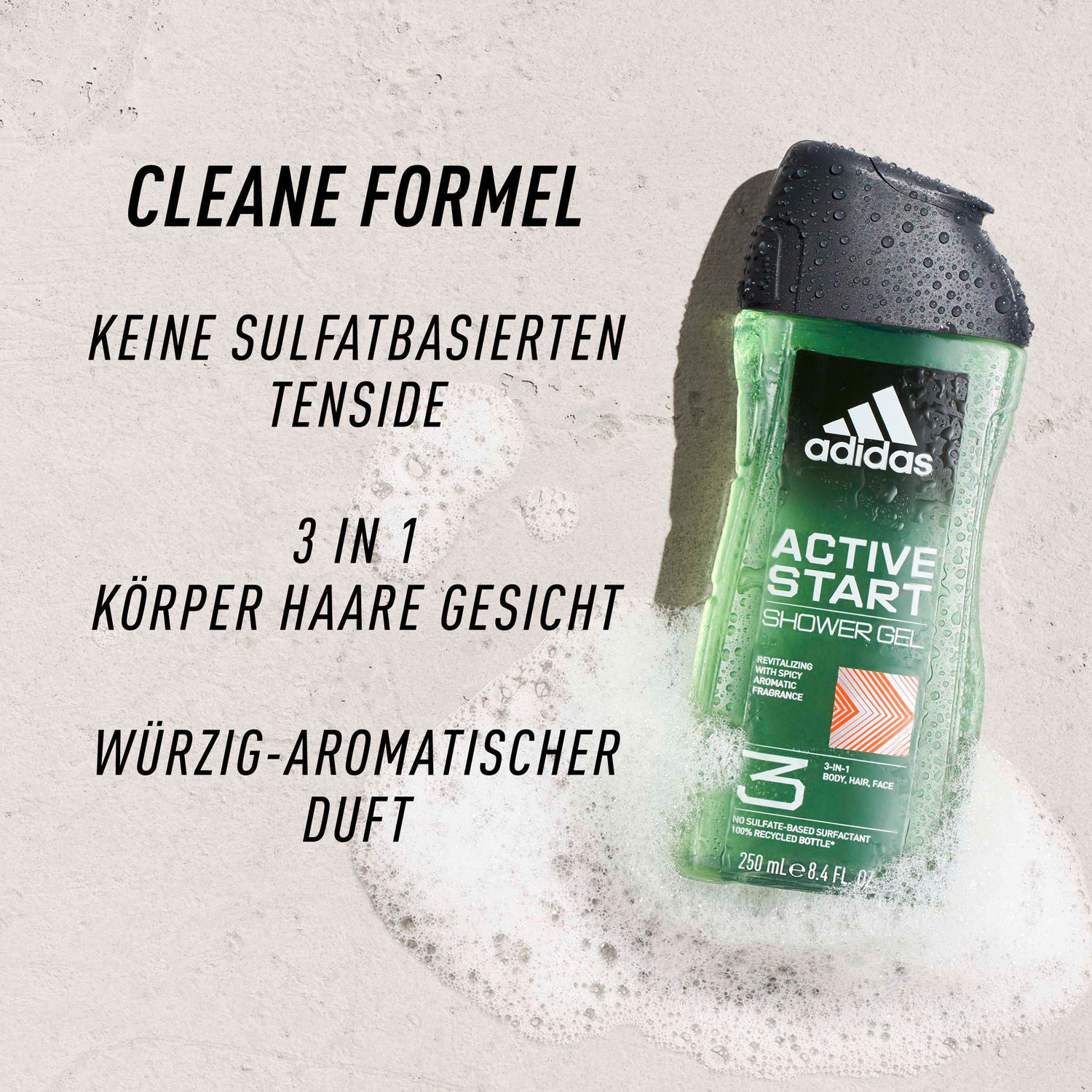 Adidas Active Start 3in1 Shower Gel 250ml