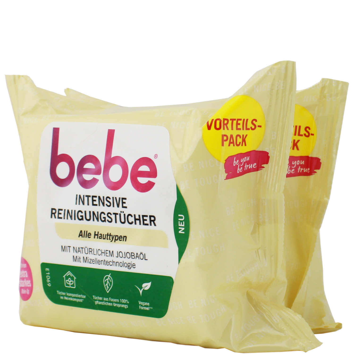 Bebe Intensive Reinigungstücher für alle Hauttypen 2 x 25er Vorteilspack