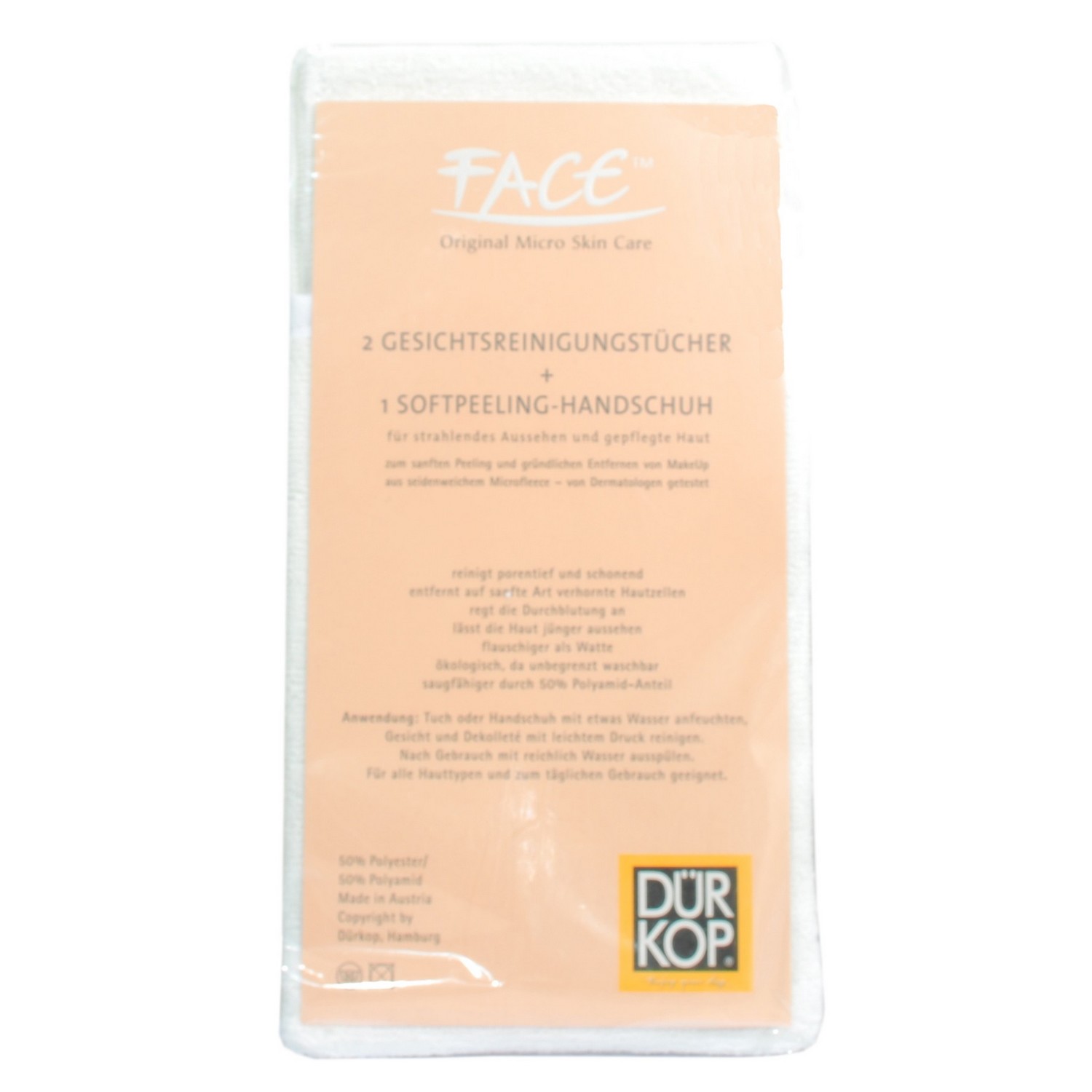 Face Original Micro Skin Care 2 Gesichtsreinigungstücher inkl. Softpeeling-Handschuh 50g