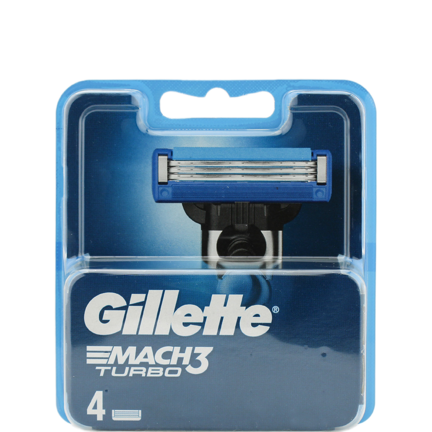 Gillette Mach3 Turbo Ersatzklingen 4er-Pack