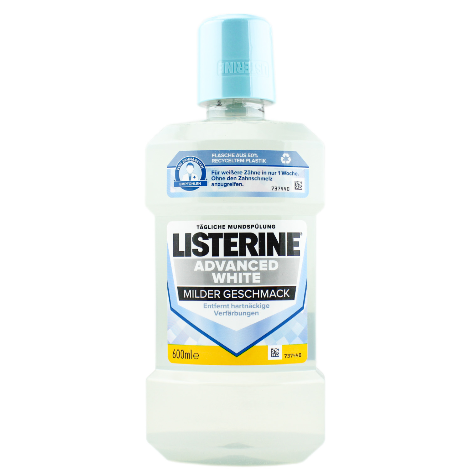 Listerine Advanced White Mundspülung Milder Geschmack 600ml