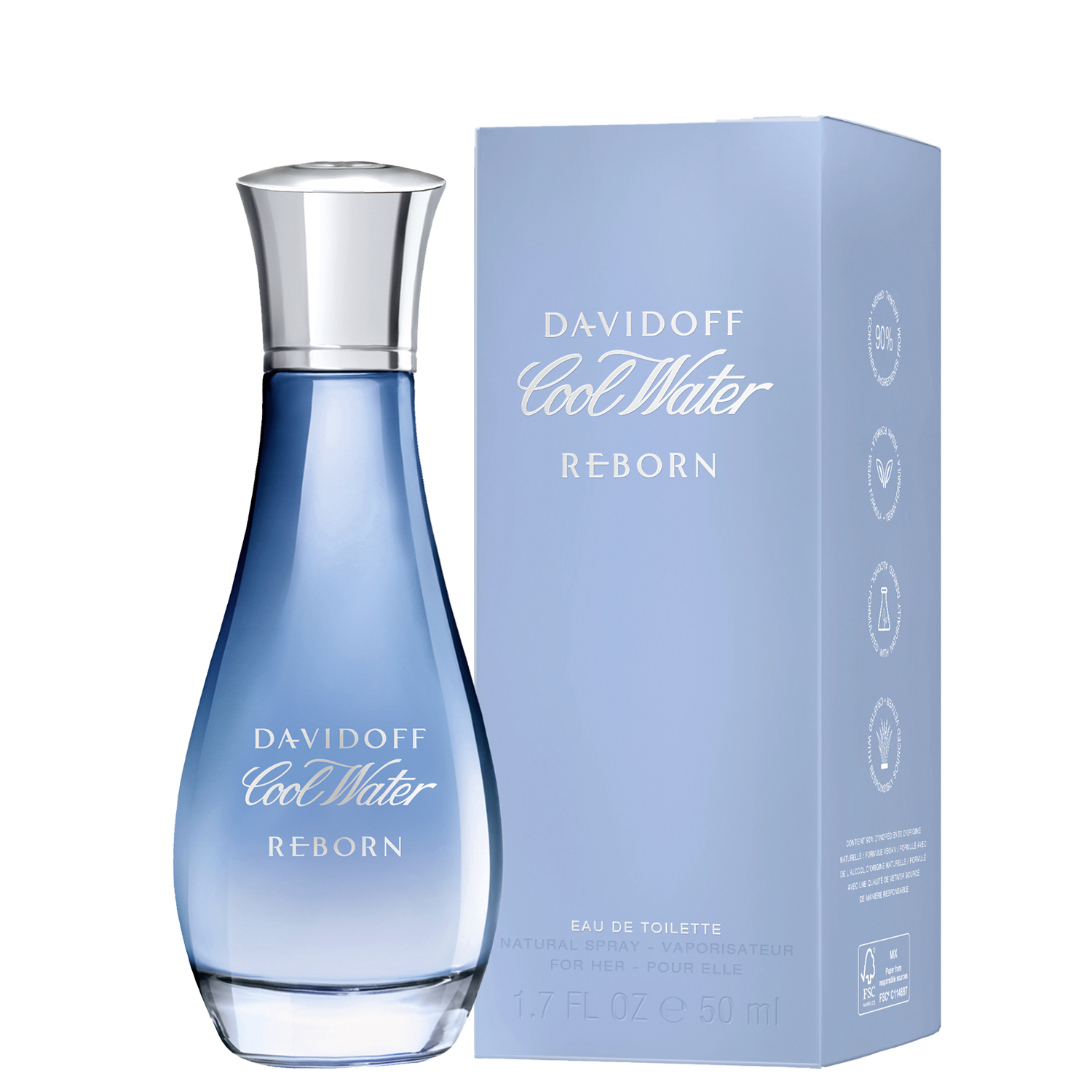 Davidoff Cool Water Woman Reborn Eau de Toilette 50ml