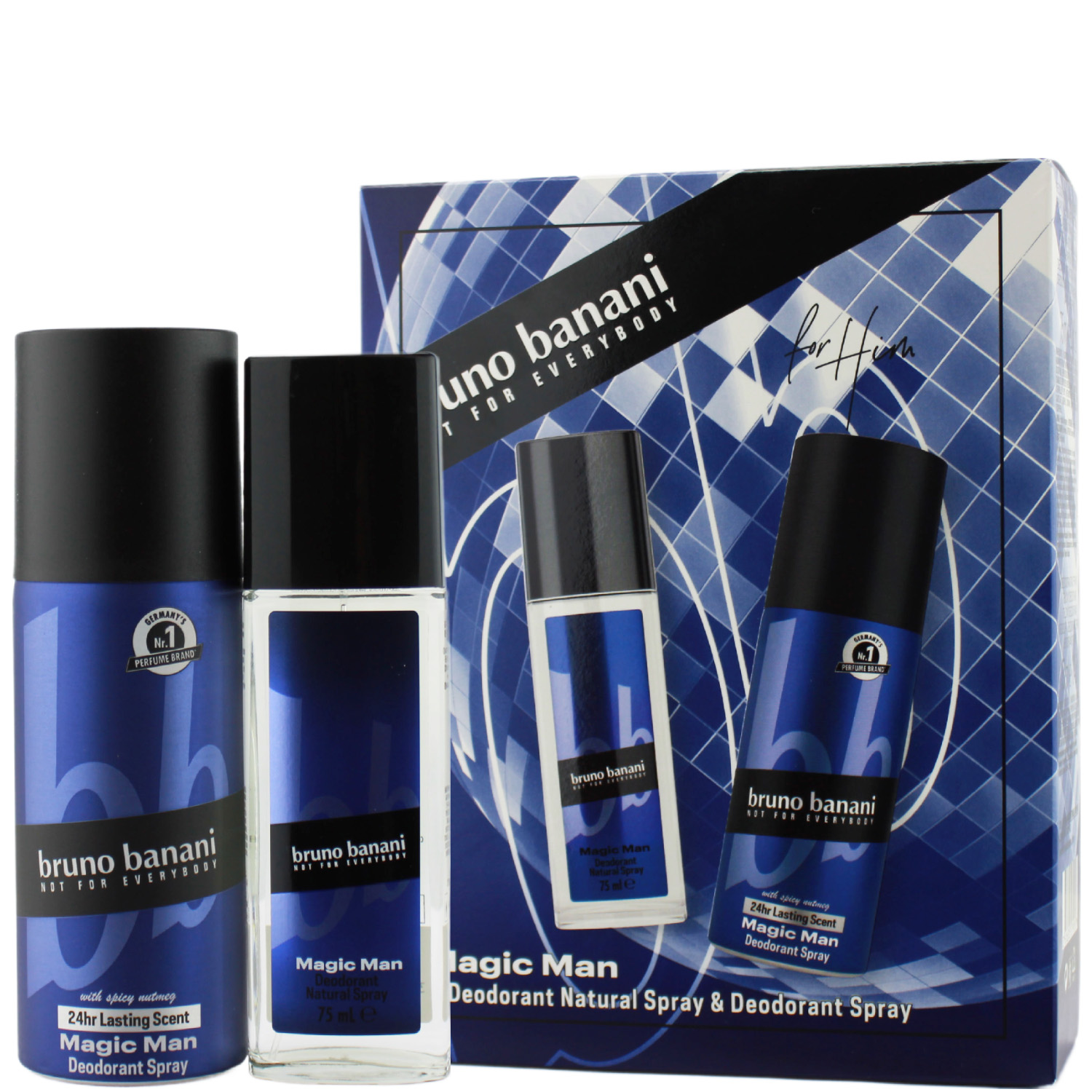 Bruno Banani Magic Man Set Deodorant Spray Natural 75ml & Deodorant Spray 150ml