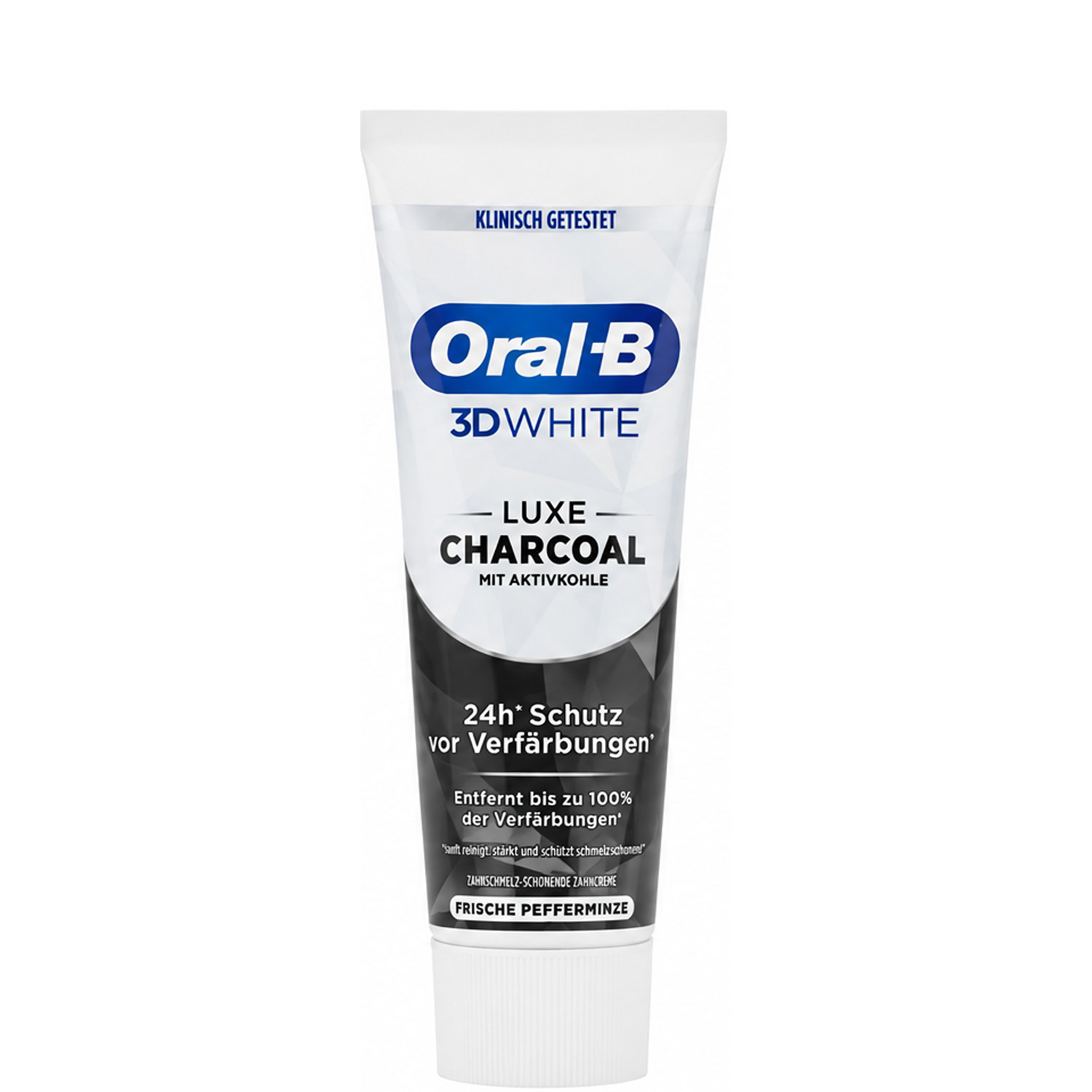 Oral-B 3D White Luxe Charcoal Whitening Zahncreme mit Pfefferminzgeschmack 75 ml
