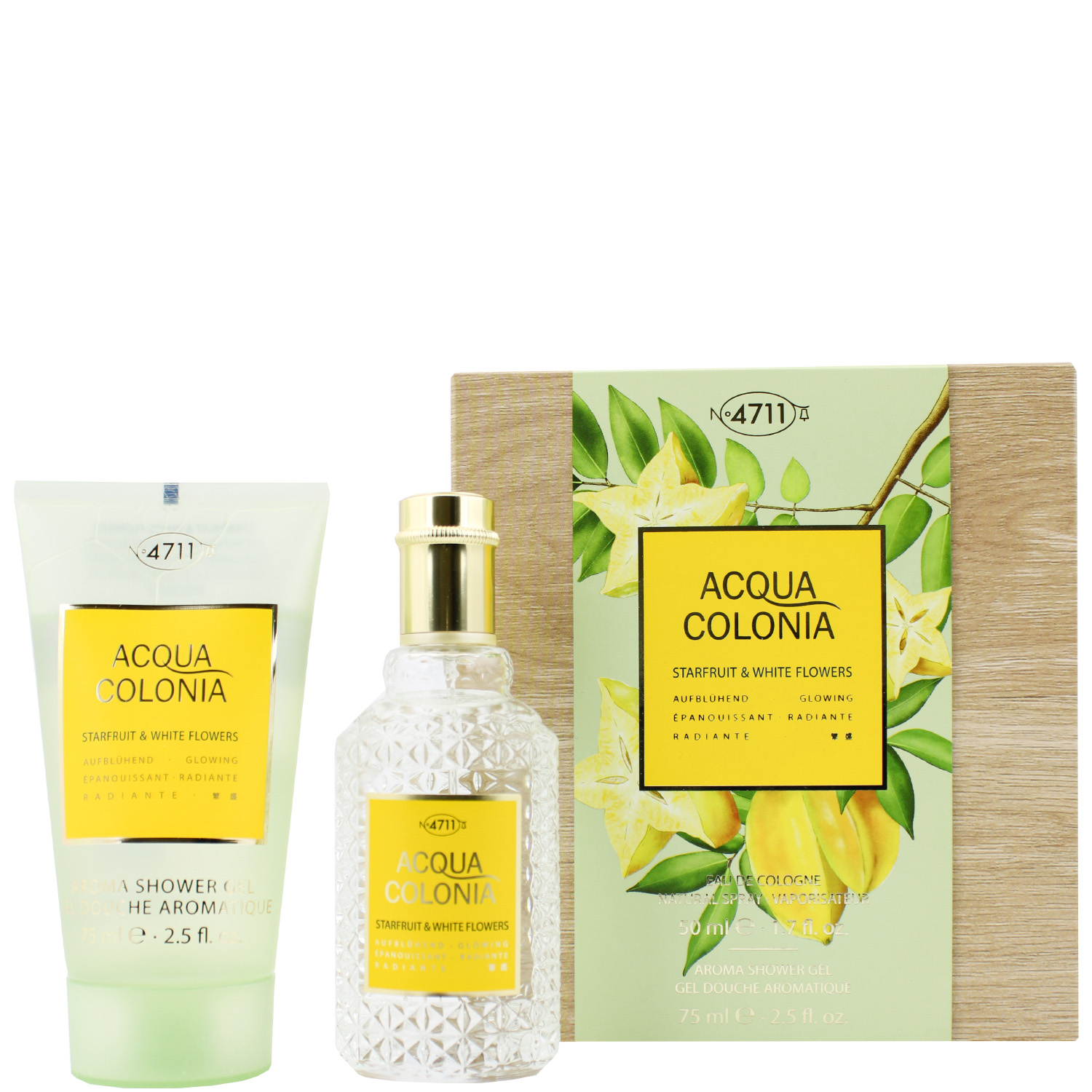 4711 Acqua Colonia Starfruit & White Flowers Set Eau de Cologne 50ml & Aroma Shower Gel 75ml