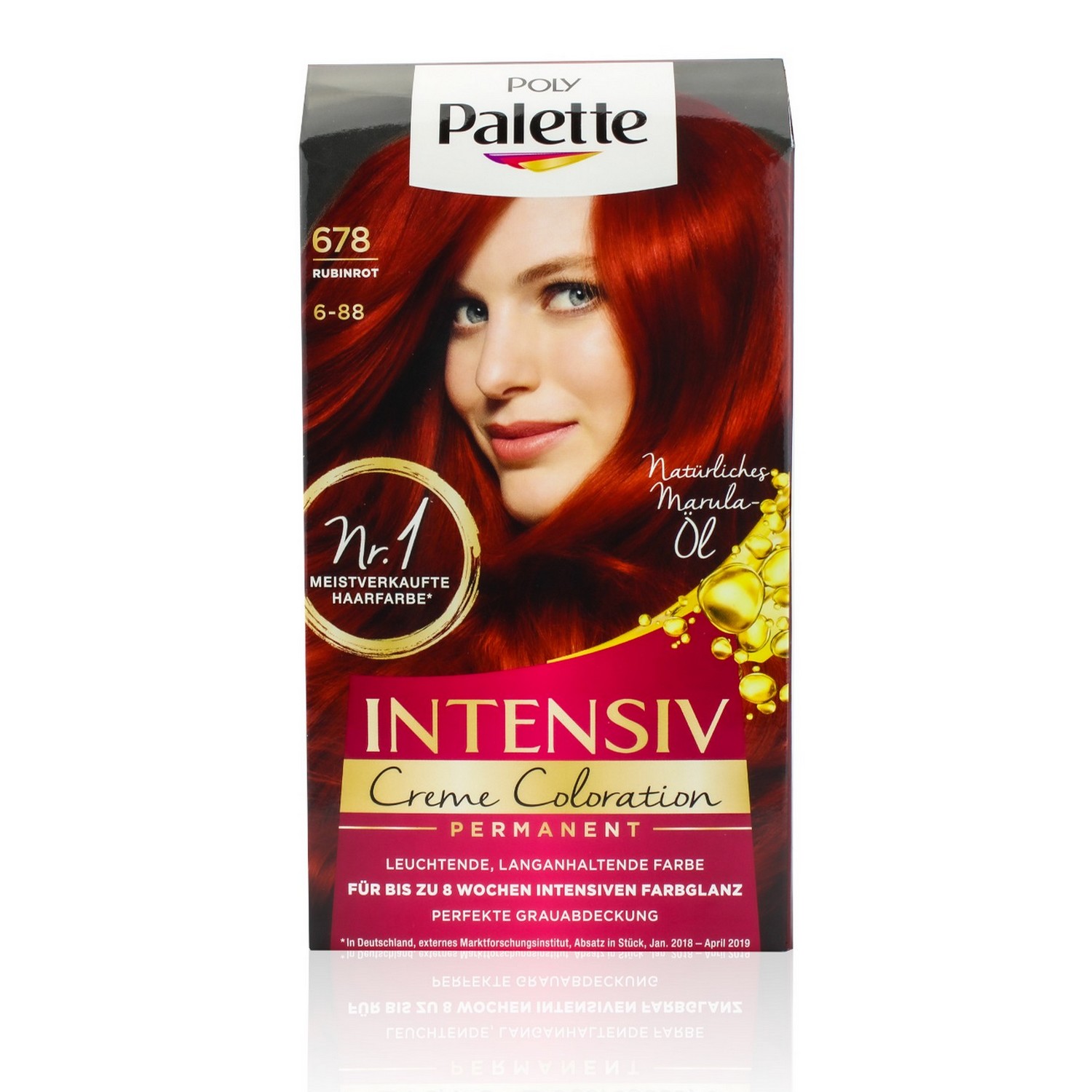 Schwarzkopf Poly Palette Intensiv Creme Coloration Permanent Nr.678 Rubinrot