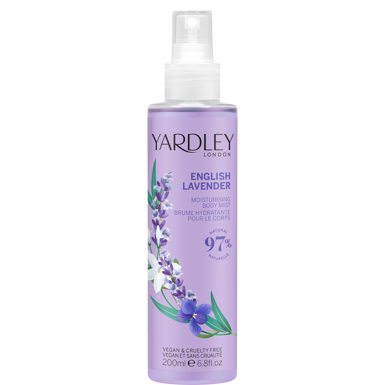 Yardley English Lavender Moisturising Body Mist 200ml