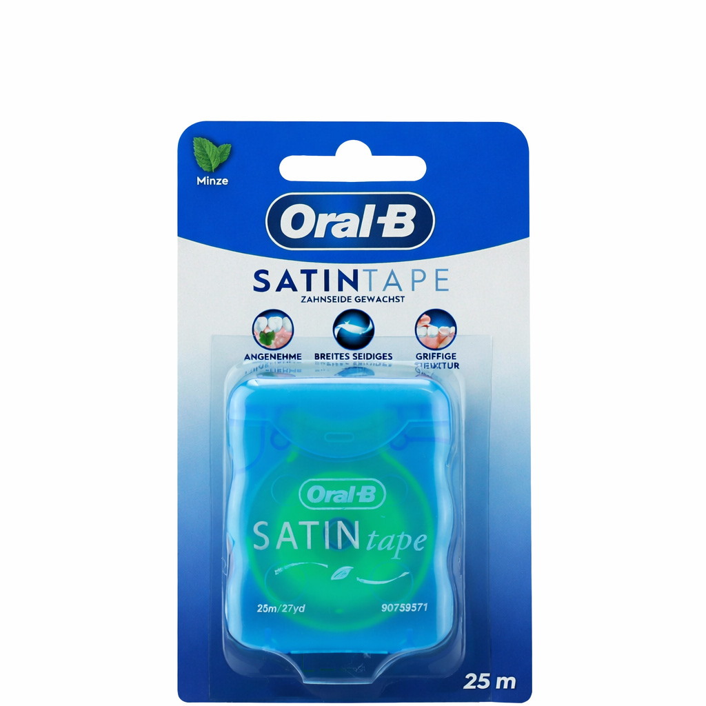 Oral-B Satintape Zahnseide Gewachst mit Minzgeschmack 25m