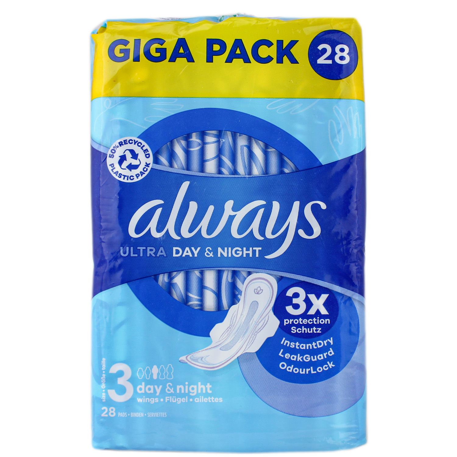Always Ultra Day & Night Binden mit Flügeln 28er-Pack