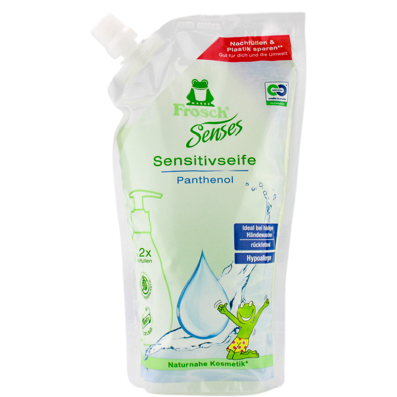 Frosch Senses Sensitiv-Seife im Nachfüllbeutel 500ml