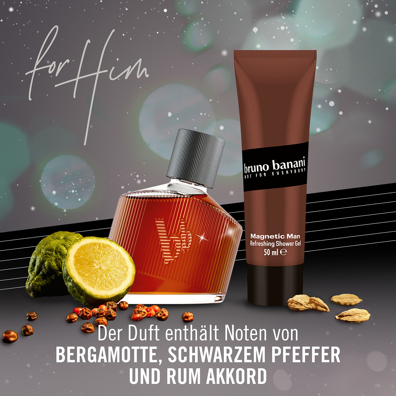 Bruno Banani Magnetic Man Set Eau de Toilette 30ml & Shower Gel 50ml